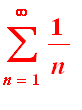 sum(1/n,n = 1 .. infinity)