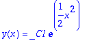 y(x) = _C1*exp(1/2*x^2)