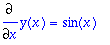 Diff(y(x),x) = sin(x)