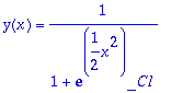 y(x) = 1/(1+exp(1/2*x^2)*_C1)