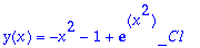 y(x) = -x^2-1+exp(x^2)*_C1